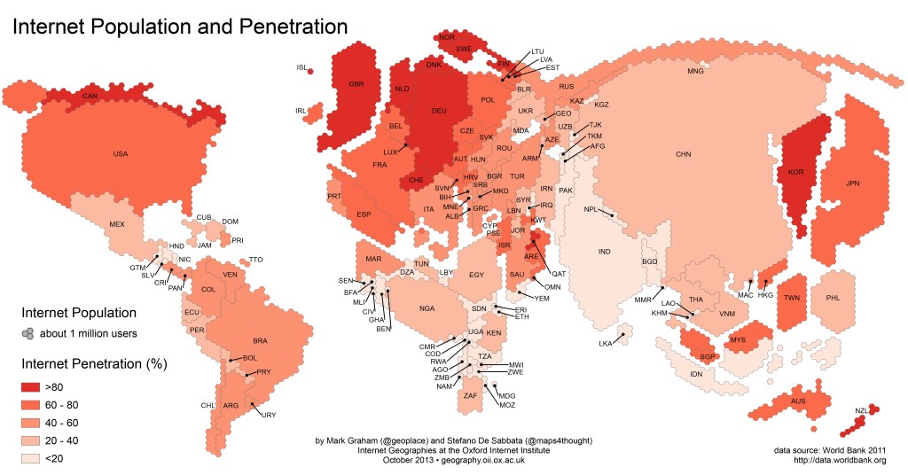 Liczba internautów na świecie